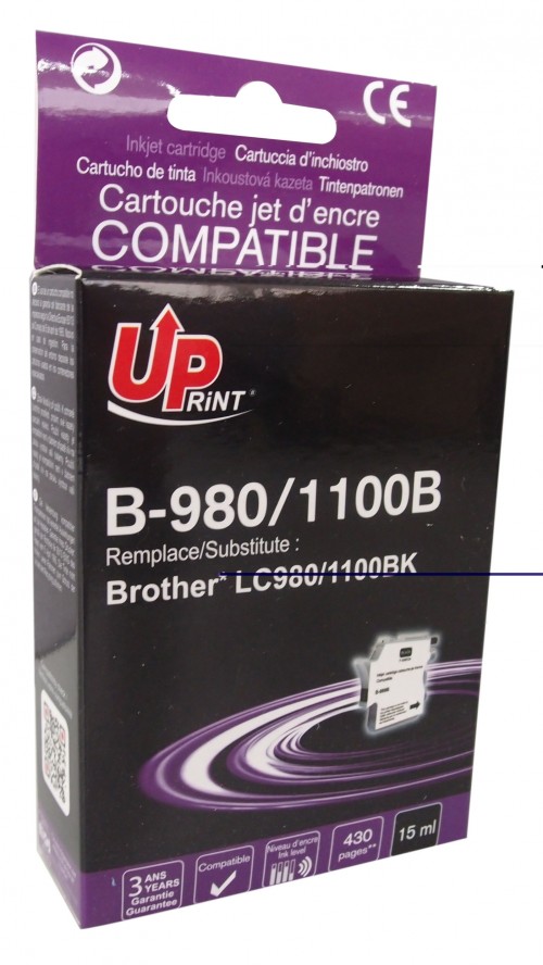 UP-B-980/1100B-BROTHER UNIV DCP 145/165-MFC290/490-LC980/1100-BK
