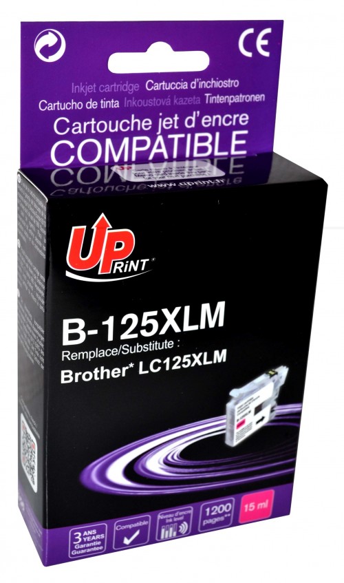 UP-B-125XLM-BROTHER DCPJ4110DW-NEW CHIP 3-LC125XL-M