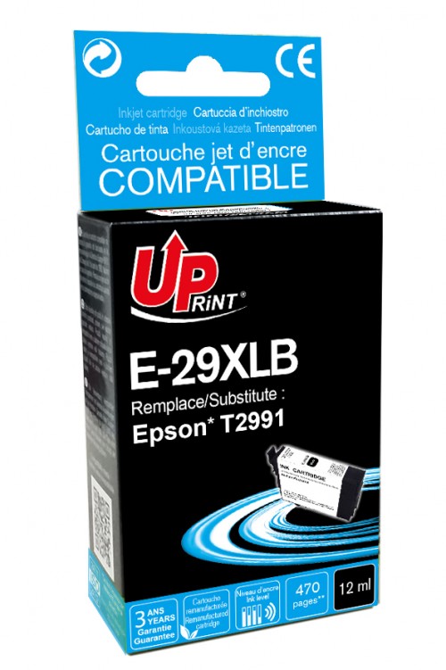 UP-E-29XLB-EPSON XP-235/332/335/432/435-T2991-BK-CHIP V2